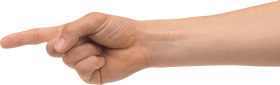 One Finger Hand PNG