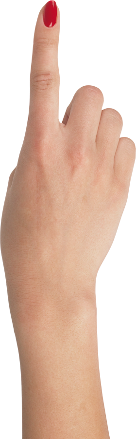 One Finger Hand PNG