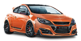 Opel Astra GTC Revenge Orange Car PNG