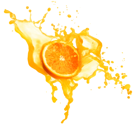 Orange Juice SPlashing PNG