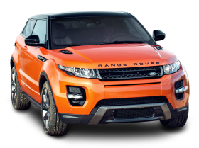 Orange Land Rover Range Rover Car PNG