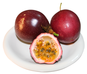 Passion Fruit in Plate PNG