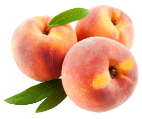 Peach Fruits with leaf PNG