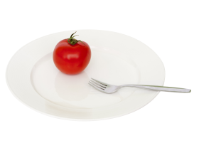 Plate Tomato Fork PNG