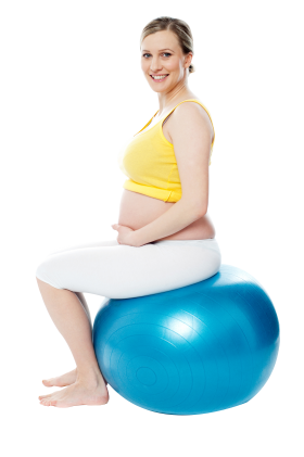Pregnant Woman Exercise PNG