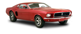 Red Ford Mustang Mach Car PNG
