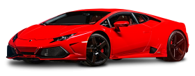 Red Lamborghini Huracan Car PNG