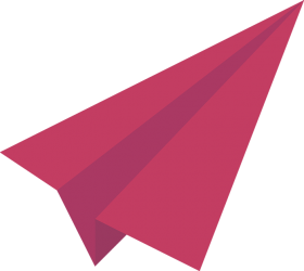 Red Paper Plane PNG