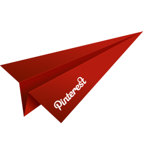 Red Paper Plane PNG