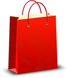Red Shopping Bag PNG