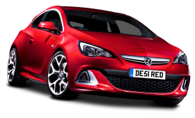 Red Vauxhall Astra VXR Car PNG