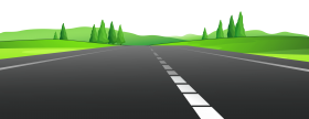 Road | High Way With Grass PNG