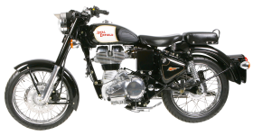 Royal Enfield Classic Black Motorcycle PNG