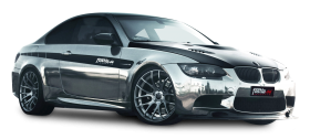 Silver BMW M3 Coupe Car PNG