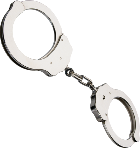 Silver Handcuffs PNG