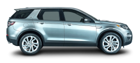 Silver Land Rover Discovery Car Side PNG