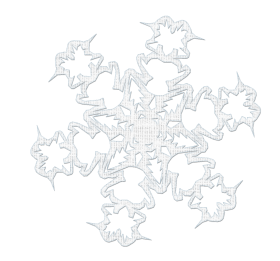 Snowy Winter Snowflake PNG