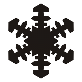 Icy Snowflake PNG