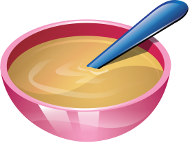 clipart soup in pink bowl PNG