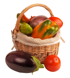 Vegetable Basket PNG