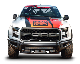 White Ford F 150 Raptor Car Front PNG