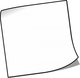 White Sticky Notes PNG