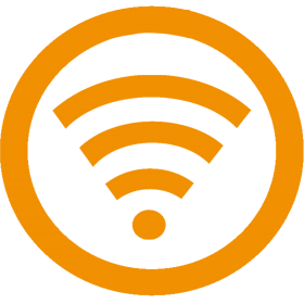 Wifi Icon Yellow PNG