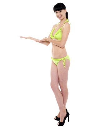 Women Pointing Left PNG