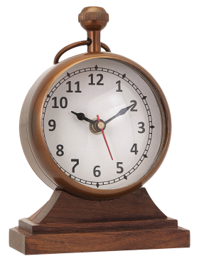 Wooden Alarm Clock PNG