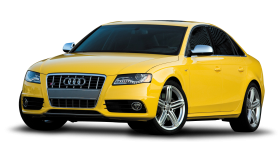 Yellow Audi Car PNG