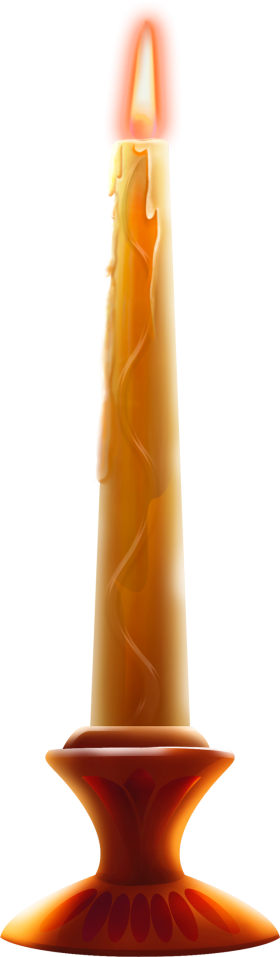 Yellow Candle PNG