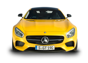 Yellow Mercedes AMG GT Solarbeam Car PNG