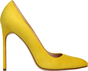 Yellow Women Shoe PNG