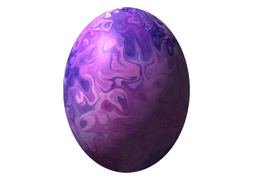 Purple art on Egg PNG