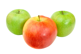 Red and Green Apple PNG