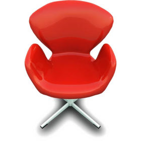 Red color seat PNG