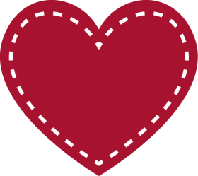 Red Heart Outline PNG