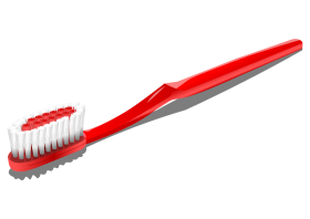 Red Tooth Brush PNG