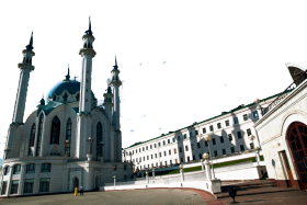 White Landmark Building in Russia PNG