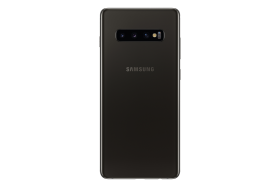 Samsung Galaxy S10 Ceramic Black Back PNG
