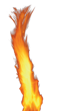 Single Flame Fire PNG