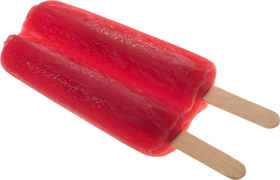Two  Sticks Red Ice Lolly PNG