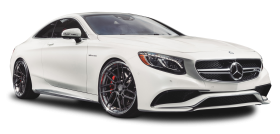 White Mercedes Benz S63 AMG Car PNG