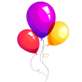 Flying Birthday Balloons