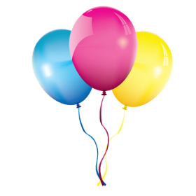 Flying Multicolored Balloons