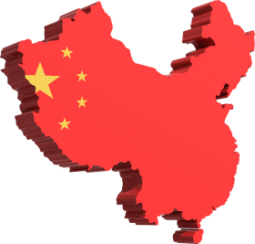 Map of China/Flag of China
