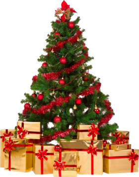 Decorative Christmas Tree with Gifts