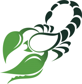Green Scorpio Symbol