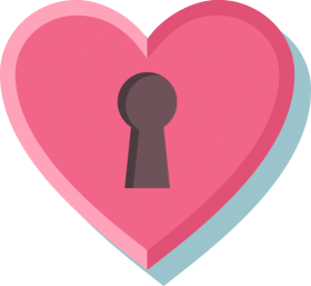 Locked Pink Heart