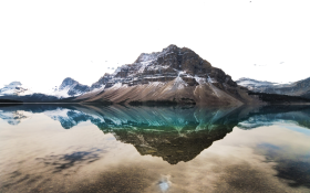 Reflection of Mountain in Sea
